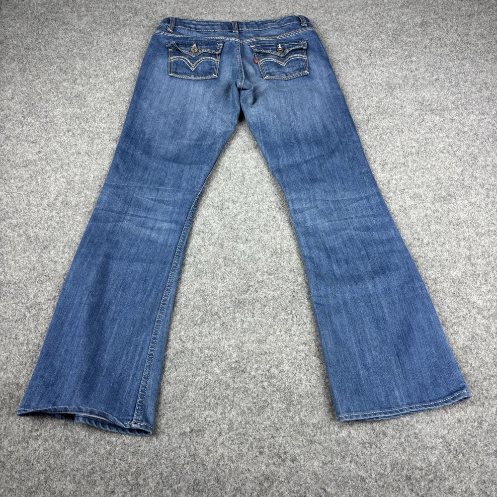 Levi's 514 Jeans Womens 14 Regular Bootcut (Fits 28x30) Flap Pocket Medium Wash - Picture 7 of 12